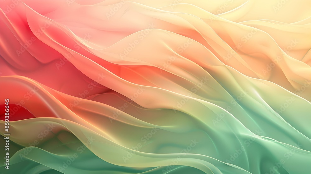 Obraz premium Gradient lemon chiffon to light sea backdrop