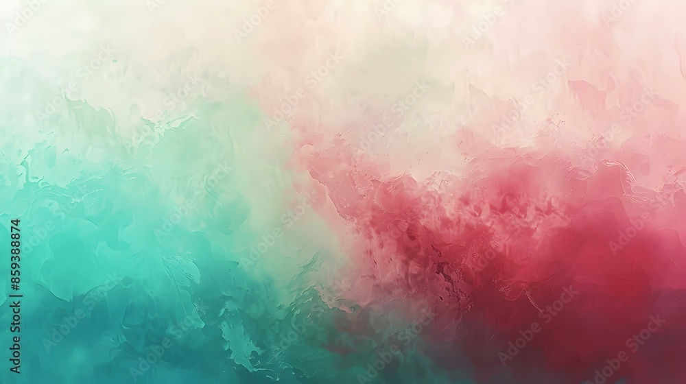 Fototapeta premium Gradient mint cream to pale turquoise effect