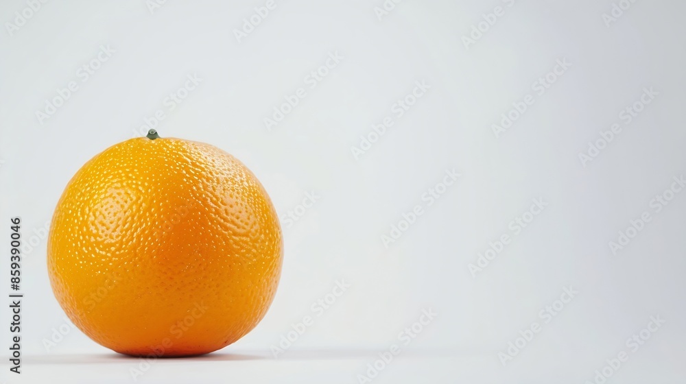 Orange fruit isolated on white background : Generative AI Orange fruit isolated on white background : Generative AI