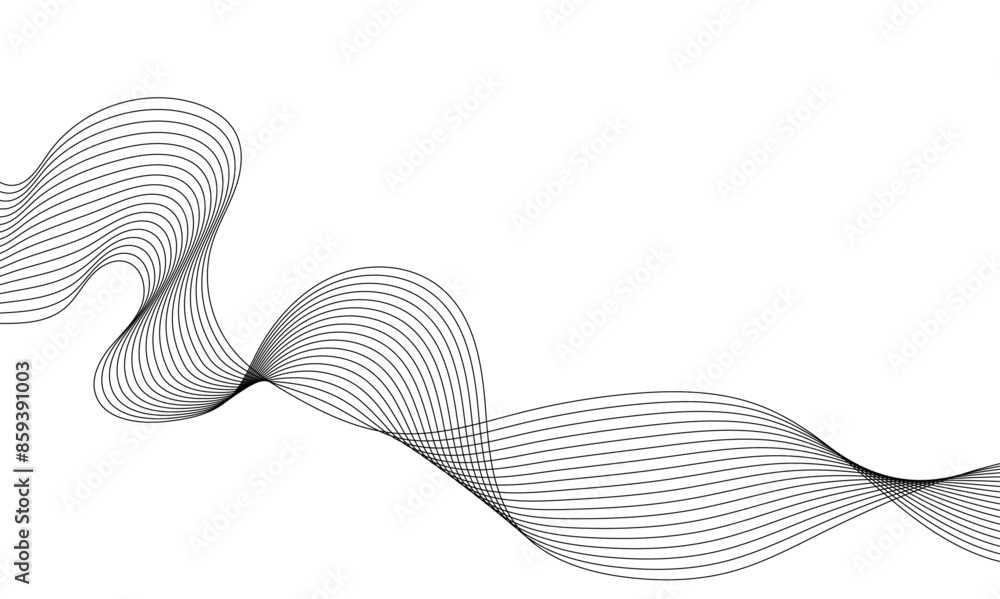 Abstract wavy grey stream element for design on transparent background isolated. Wavy white and grey lines background. Abstract business wave curve lines background. Vector illustration. Abstract wavy grey stream element for design on transparent background isolated. Wavy white and grey lines background. Abstract business wave curve lines background. Vector illustration.