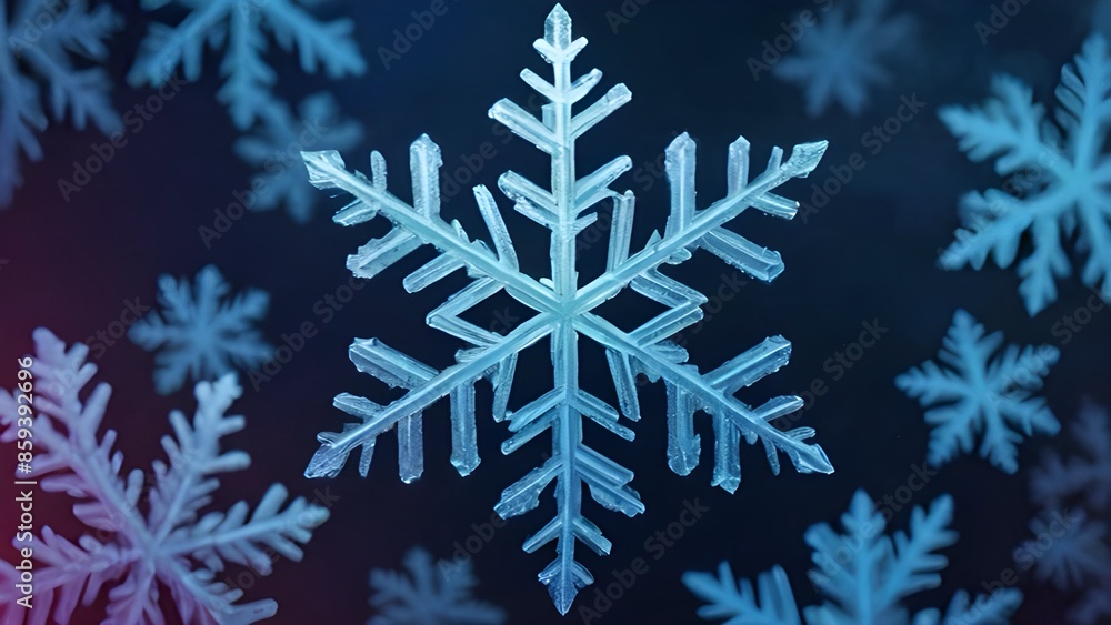 snowflake on a blue background snowflake on a blue background