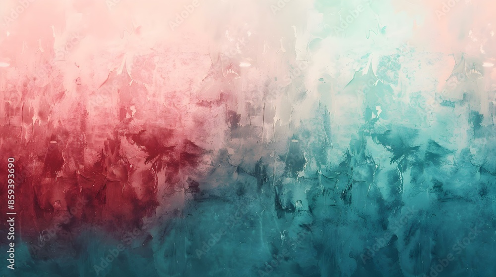 Fototapeta premium Gradient snow to turquoise abstract shades backdrop