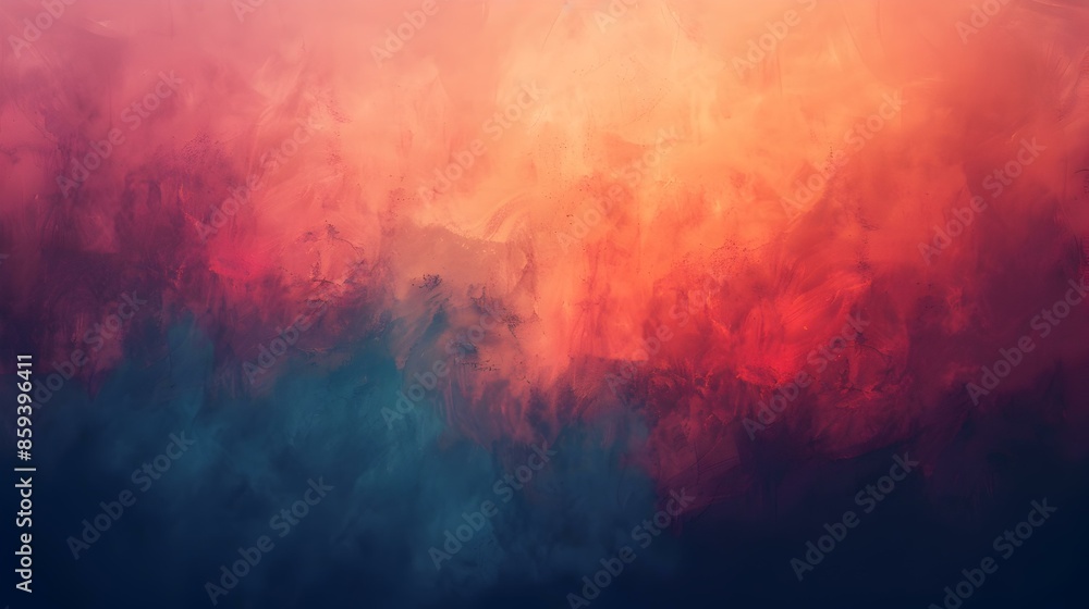 Fototapeta premium Gradient cadet blue to dark orange background