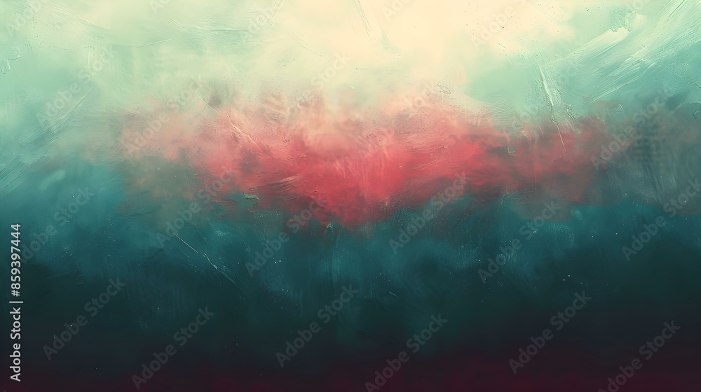 Obraz premium Gradient dark salmon to dark sea banner