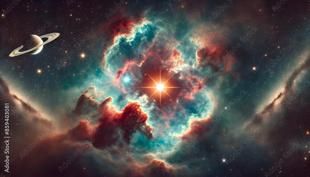 Dramatic Exploding Star in Deep Space Dramatic Exploding Star in Deep Space