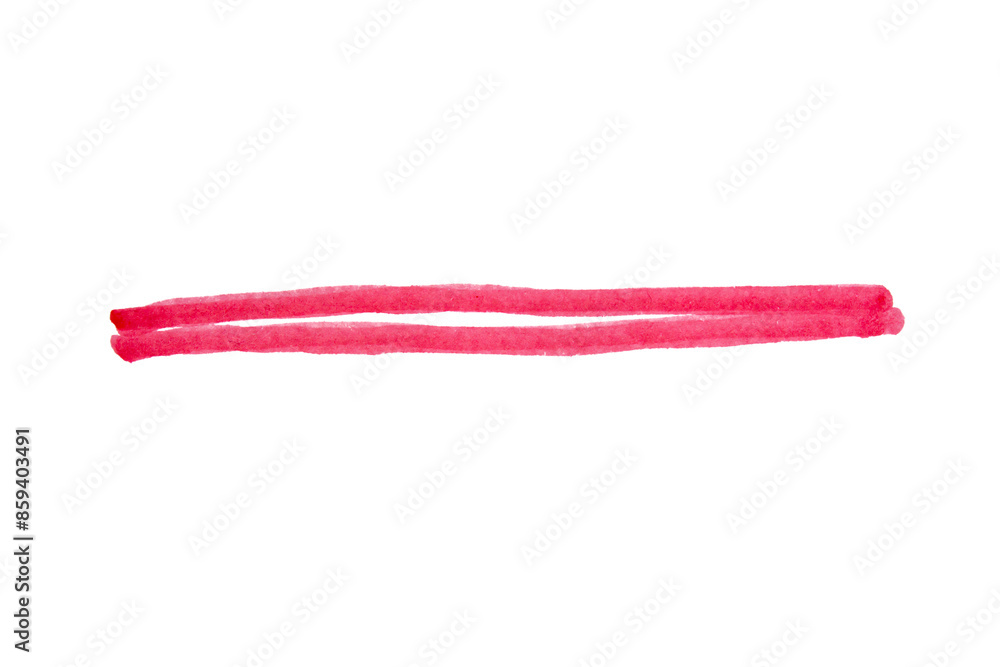 Hand drawn red marker stroke on transparent background, cut out. Design element. Hand drawn red marker stroke on transparent background, cut out. Design element.