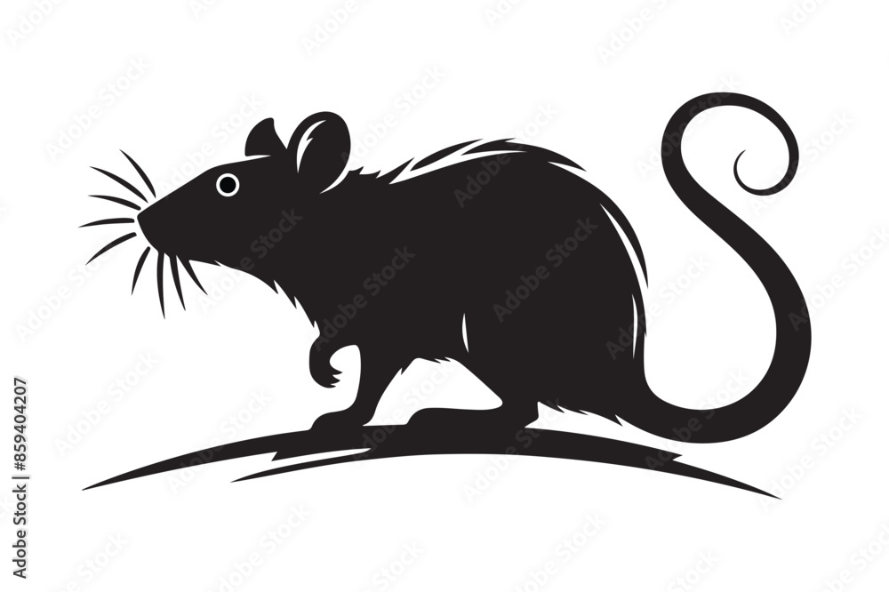 Obraz premium Animal silhouette vector image illustration