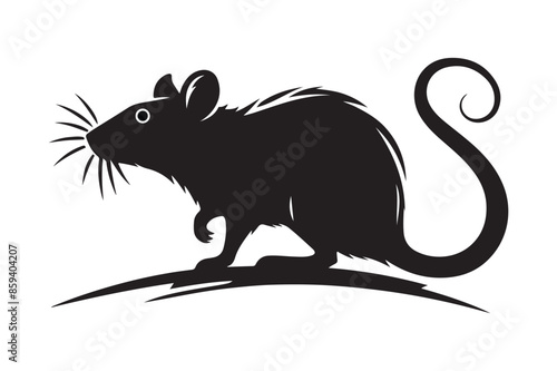 Animal silhouette vector image illustration