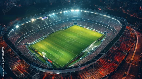 Sports playground arial shot