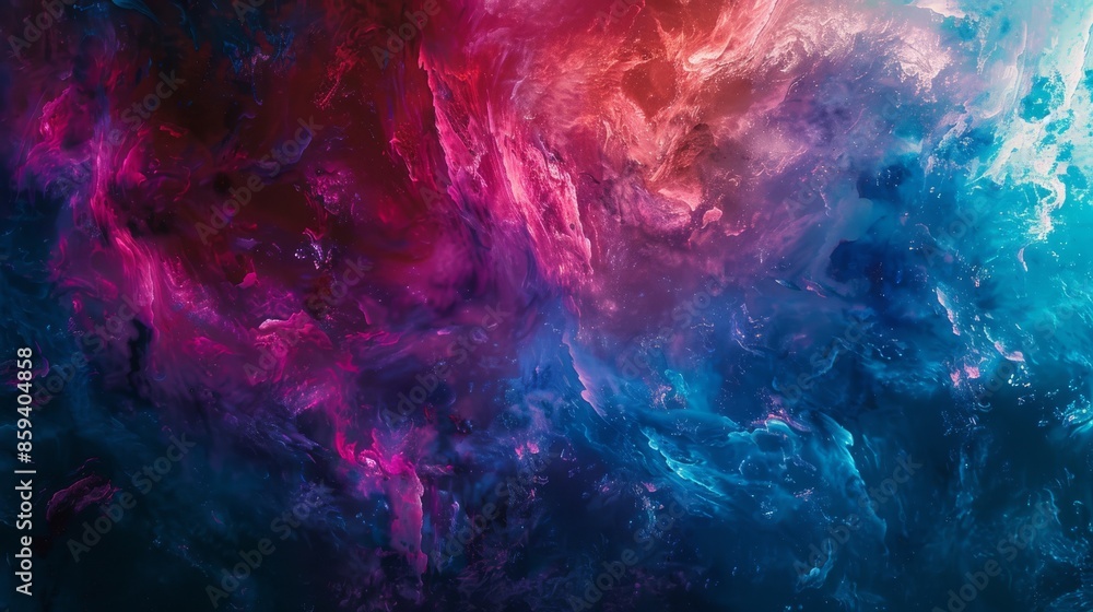 custom made wallpaper toronto digitalStunning image of a cosmic nebula with vibrant hues of red, pink, and blue, evoking deep space beauty.