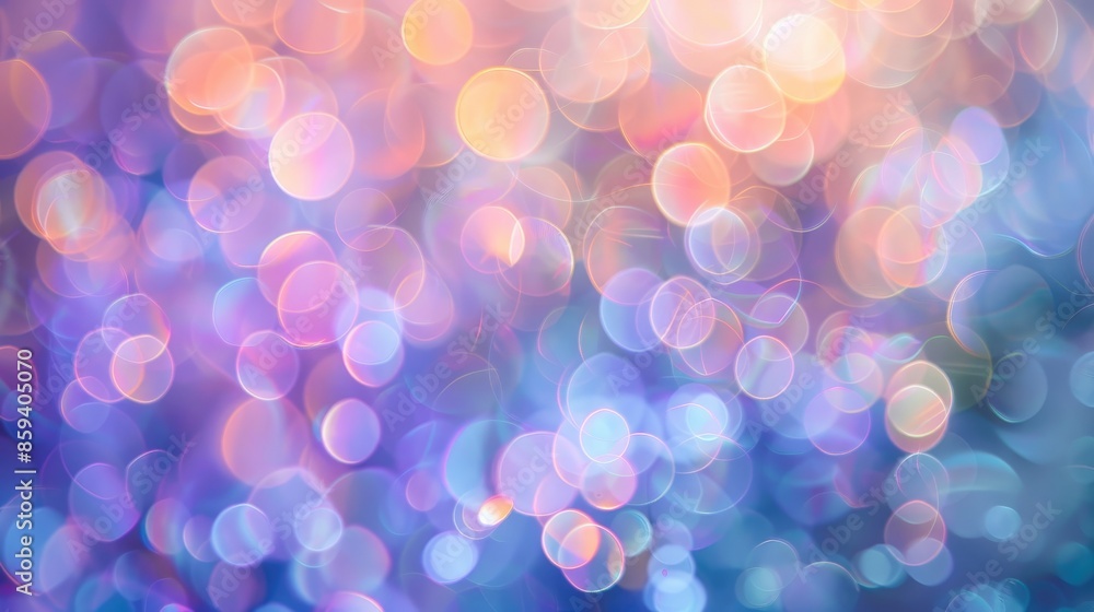 Soft pastel bokeh circles of light, creating an abstract background with a serene and calming vibe Soft pastel bokeh circles of light, creating an abstract background with a serene and calming vibe