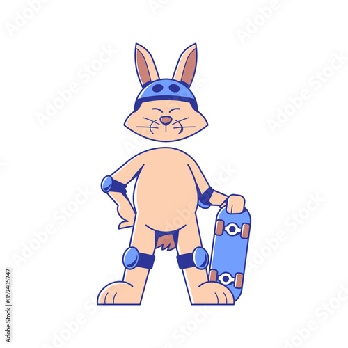Skateboarding Rabbit