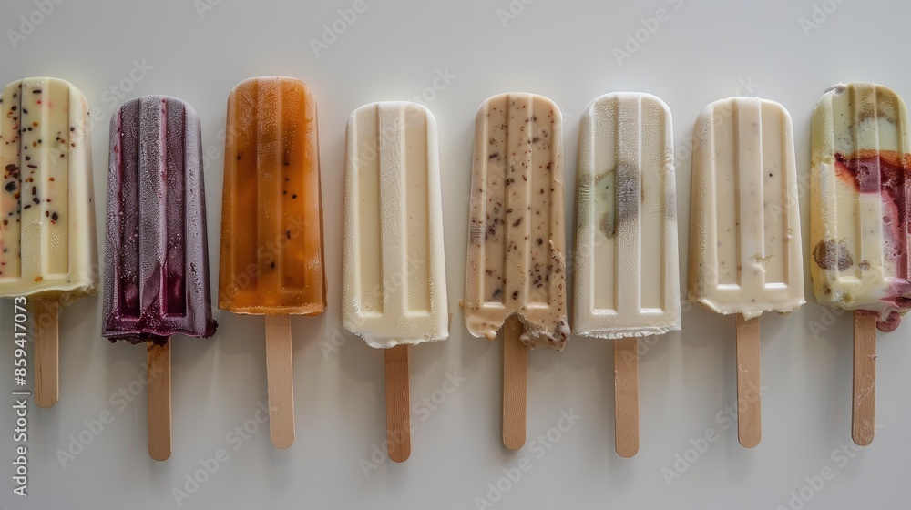 Various ice cream sticks Various ice cream sticks