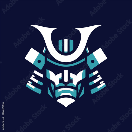 illustration of samurai head. fit for  T-shirt design