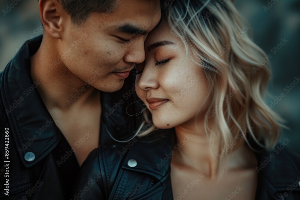 A man and a woman looking at each other, possibly in a romantic or intimate moment A man and a woman looking at each other, possibly in a romantic or intimate moment