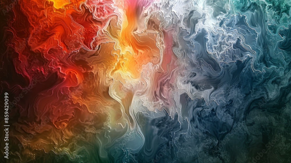 Dynamic and swirling vibrant abstract smoke with burst of colors creating an energetic visual impact. Dynamic and swirling vibrant abstract smoke with burst of colors creating an energetic visual impact.