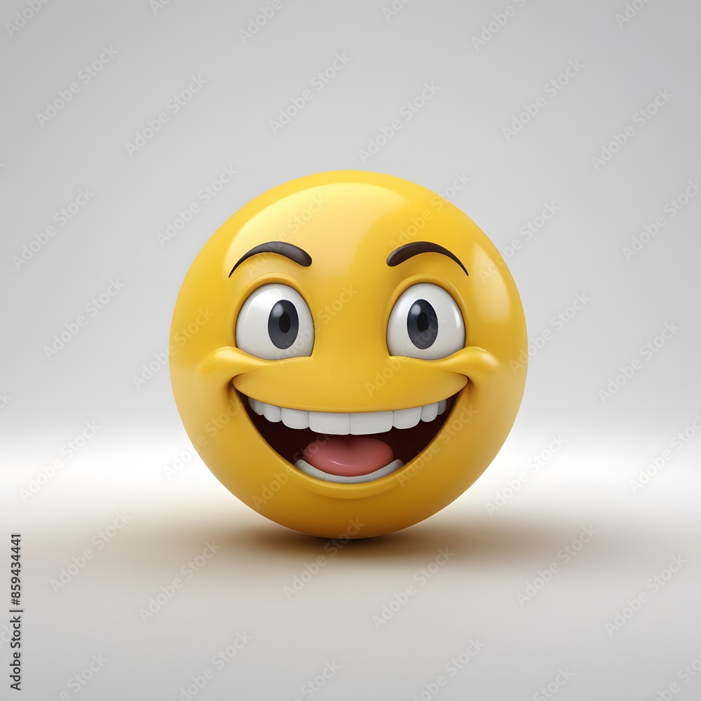 3D Emoji with Big Grin 3D Emoji with Big Grin