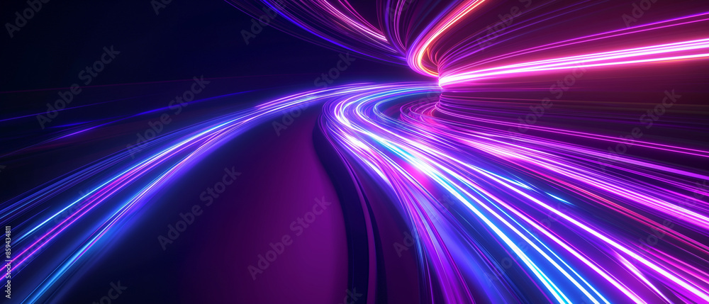 abstract motion loop effects at night 3d rendering abstract motion loop effects at night 3d rendering