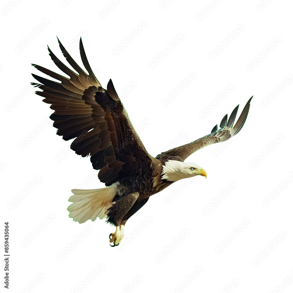 Obraz premium eagle as element in isolated white background