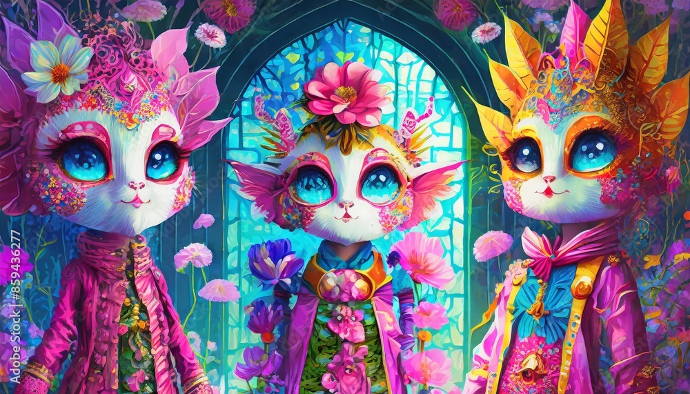 Obraz premium illustrated animated fairy tale character
