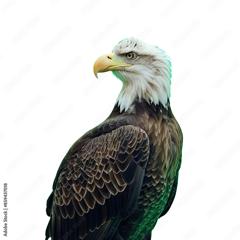 Obraz premium eagle as element in isolated white background