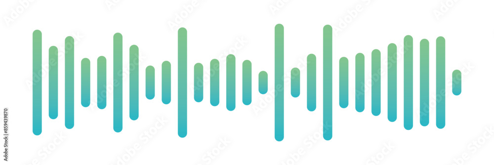 Podcast sound waves set. Waveform pattern for music player, podcast, voise message, music app. Audio wave icon. Equalizer template. Vector illustration isolated on white background in eps 10. Podcast sound waves set. Waveform pattern for music player, podcast, voise message, music app. Audio wave icon. Equalizer template. Vector illustration isolated on white background in eps 10.
