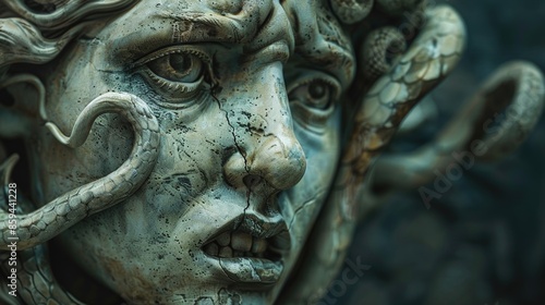 Wallpaper Mural A detailed image of a female face statue, ideal for editorial and commercial use Torontodigital.ca