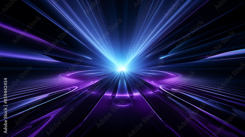 Abstract futuristic technology background with blue and purple gradient rays. Abstract futuristic technology background with blue and purple gradient rays.