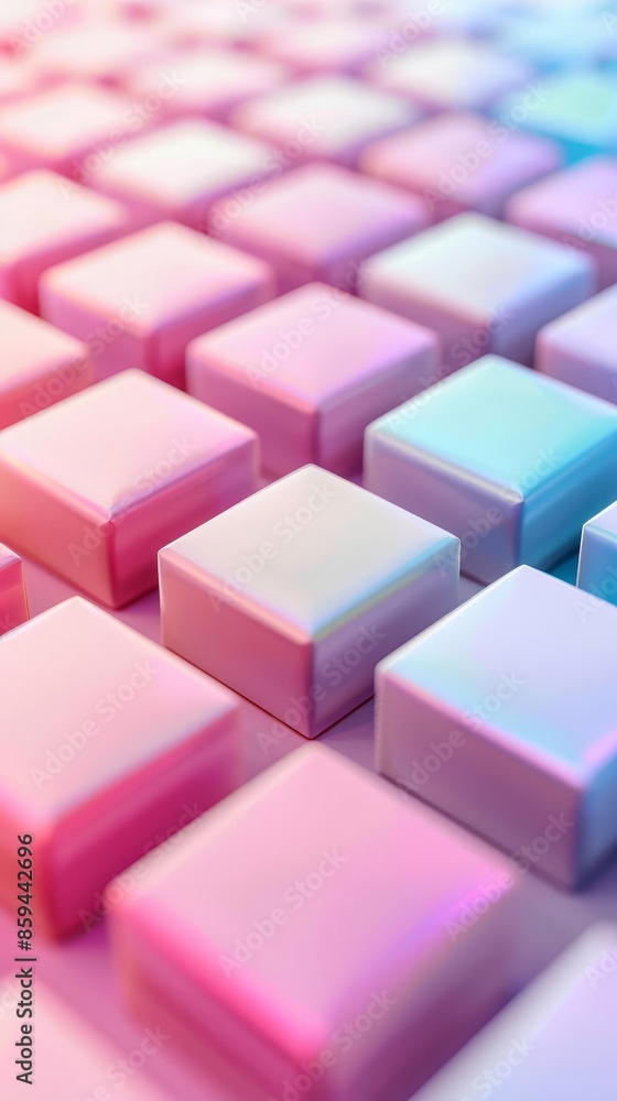 Abstract pattern of pastel pink and blue cubes. Abstract pattern of pastel pink and blue cubes.
