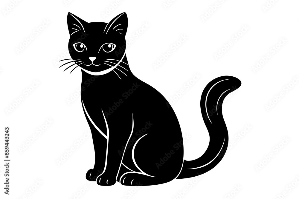 cat vector , silhouette, illustration, cat vector , silhouette, illustration,