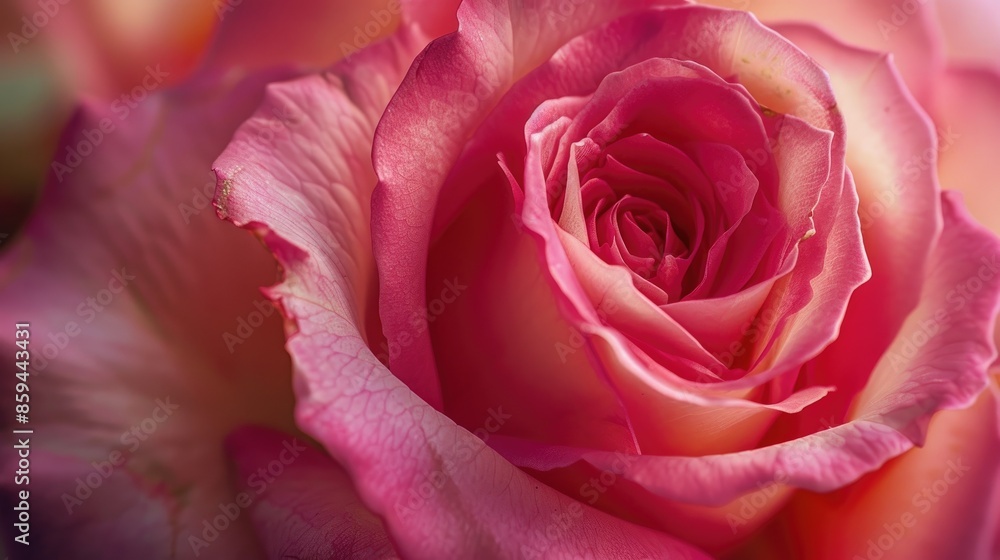 Detailed close up view of pink rose symbolizing love vibrant in color with selective focus vertical orientation Detailed close up view of pink rose symbolizing love vibrant in color with selective focus vertical orientation