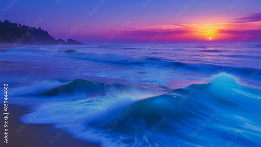 Ocean waves. Nature background. Ocean waves. Nature background.