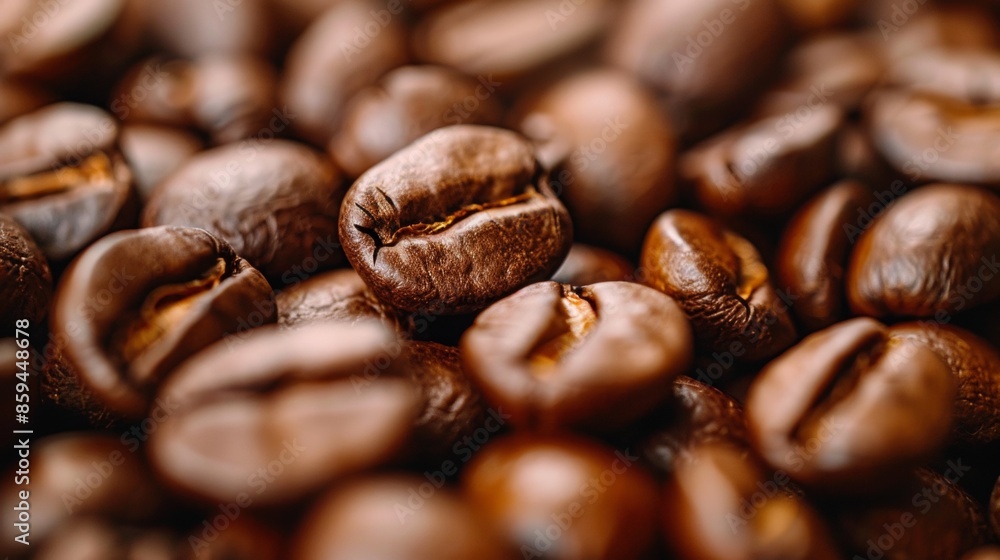 Close-Up of Roasted Coffee Beans Close-Up of Roasted Coffee Beans