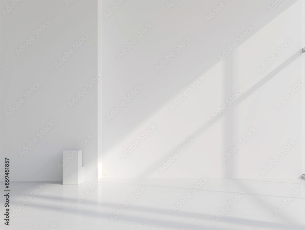 Pure white simple blank office space Pure white simple blank office space