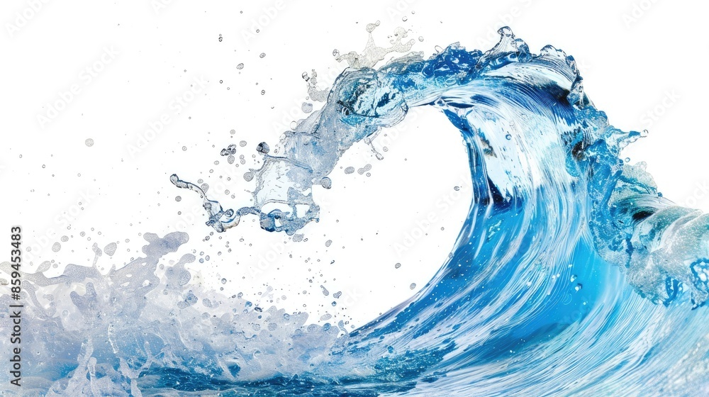 water splash isolated on white water splash isolated on white