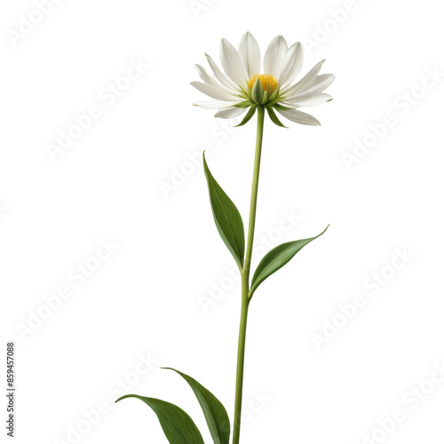 Wallpaper Mural A minimalist image of a single, tall flower stem rising from the bottom of the frame, with a vast, empty background, showcasing the simplicity and elegance of nature. Torontodigital.ca