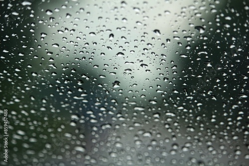 water drops on glass