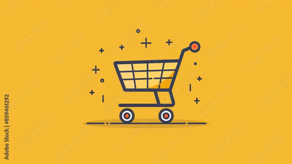 drawing of shopping cart with a dollar sign inside, symbolizing innovative investment ideas drawing of shopping cart with a dollar sign inside, symbolizing innovative investment ideas