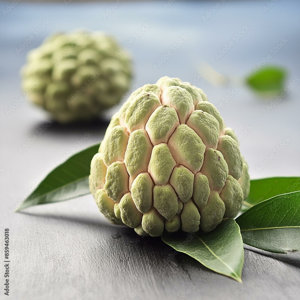 Fototapeta premium Custard apple or sugar apple, annona, cherimoya fruit