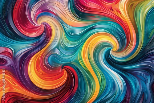 Colorful Abstract Circle Pattern Wallpaper with Bright Swirls and Artistic Design