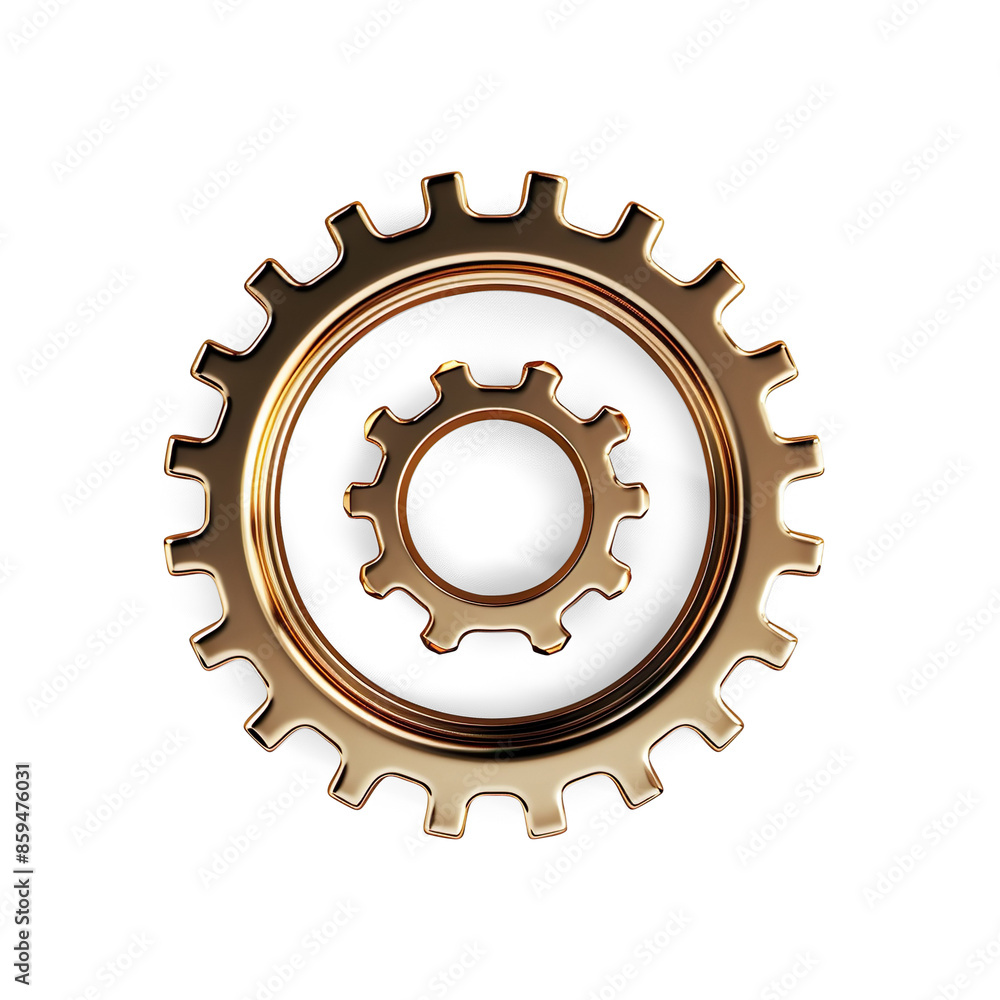Gear Wheel Depicted on Transparent Background Gear Wheel Depicted on Transparent Background