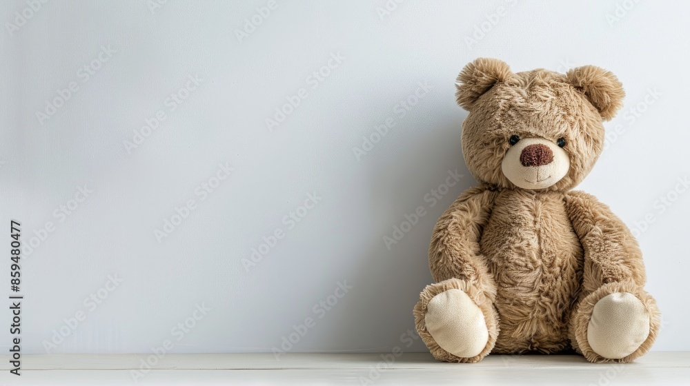 Obraz premium Teddy bear against blank background