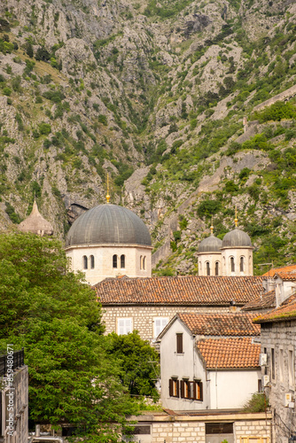 view of the city in Kotor, Montenegro