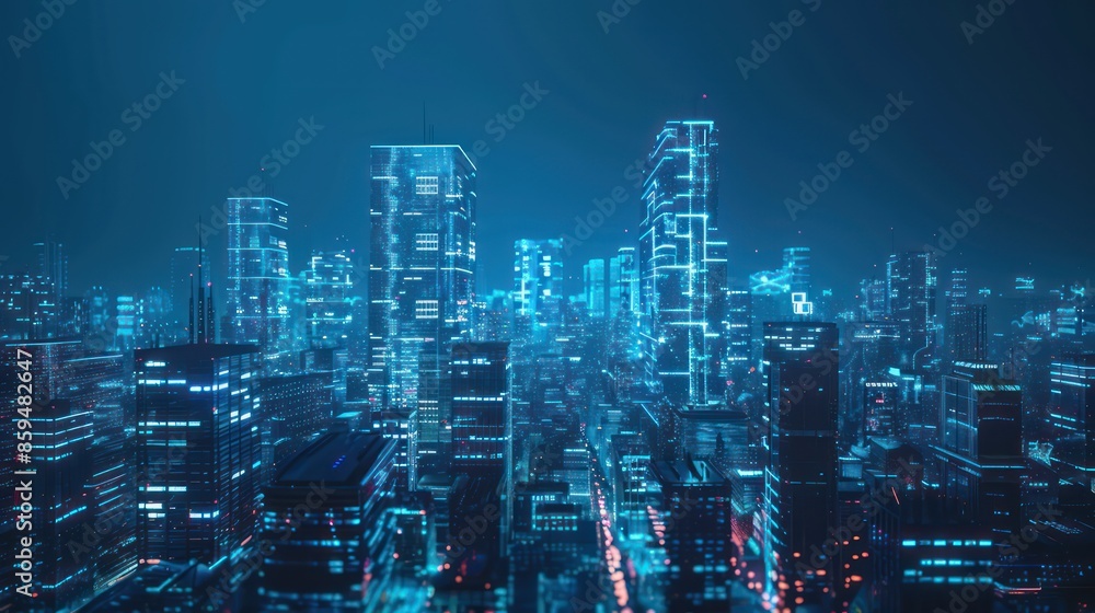 Obraz premium Ai Artificial Intelligence, Internet network connection, Digital Technology Development Concept comes together in this project.