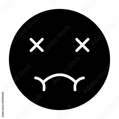 Nausea Vector Glyph Icon