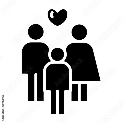 Family Vector Glyph Icon