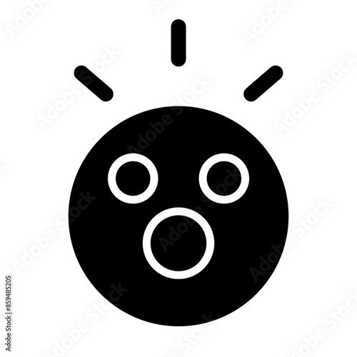 Awe Vector Glyph Icon