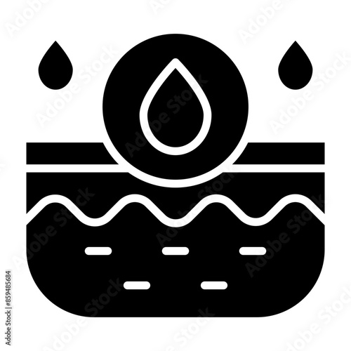 Oil Skin Vector Glyph Icon