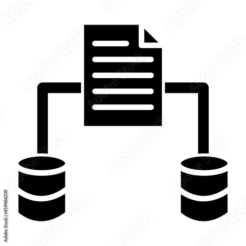 Redundancy Vector Glyph Icon