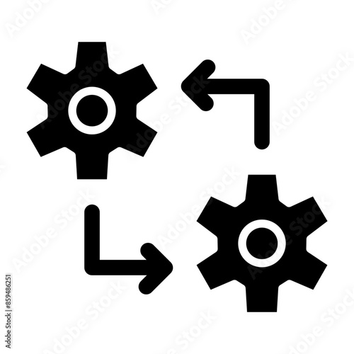 Integration Vector Glyph Icon